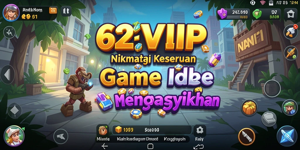 Tampilan utama gameplay Idle <strong>62VIP</strong> yang menarik dan interaktif.