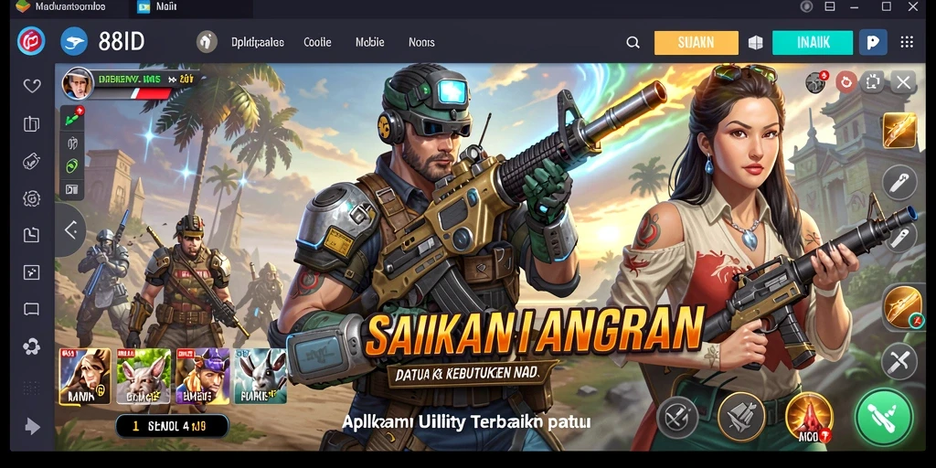 Screenshot tampilan utama 88ID dengan fitur pengatur waktu.