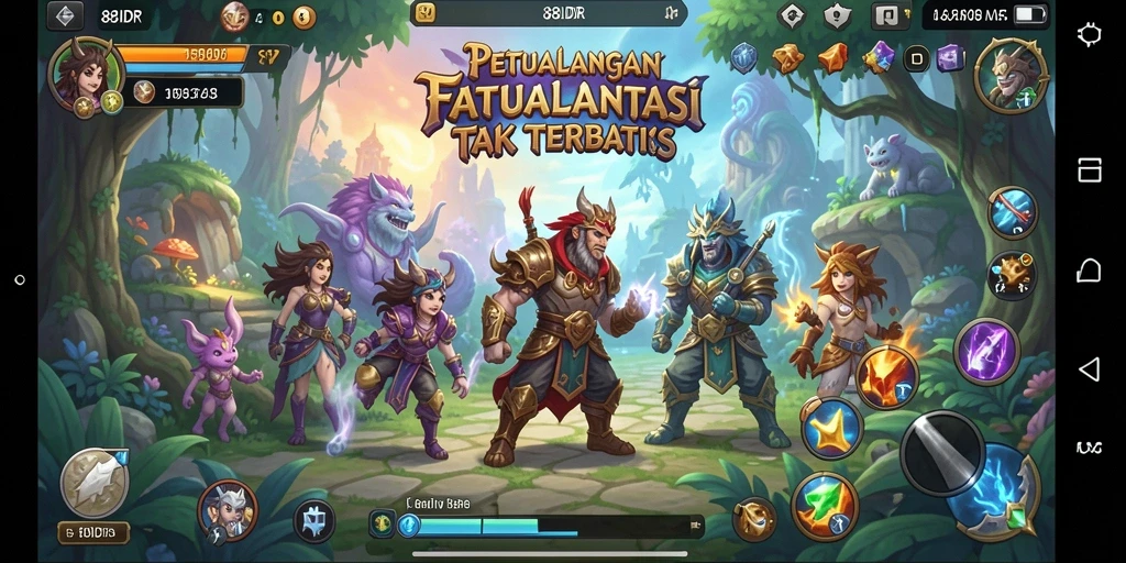 Tampilan gameplay RPG yang menakjubkan di 88IDR.