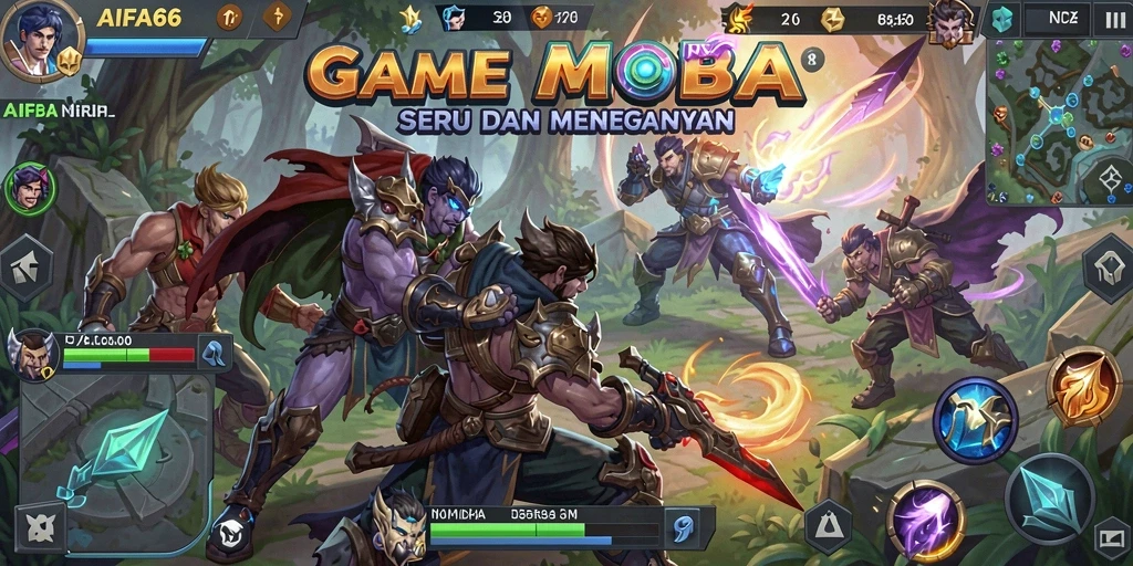 Gameplay seru dalam AIFA66 menampilkan pertarungan tim yang mendalam.