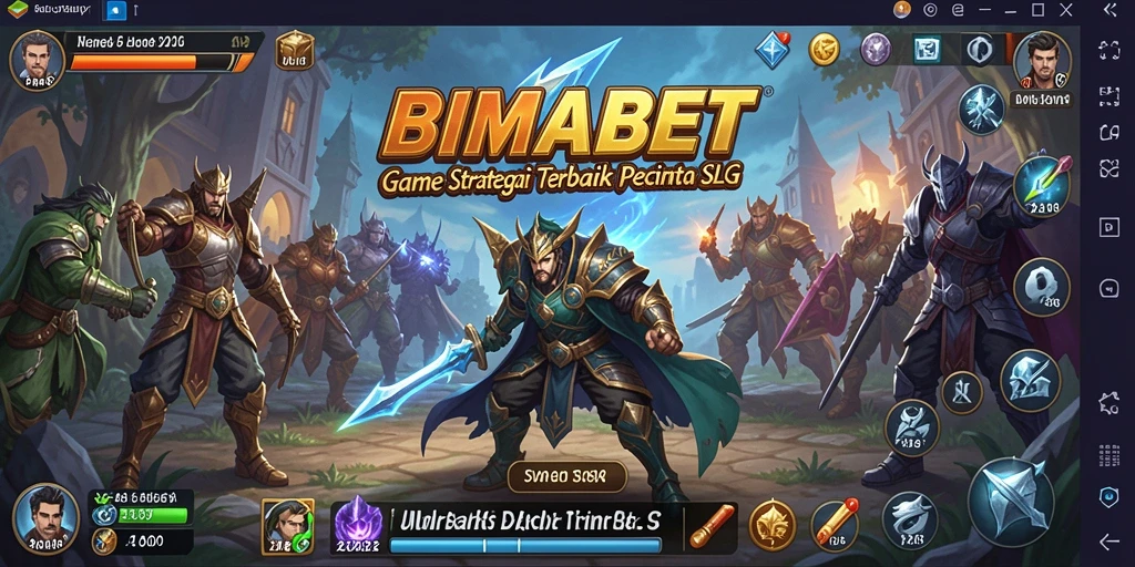 Screenshot gameplay BIMABET menampilkan aksi pertempuran yang seru.