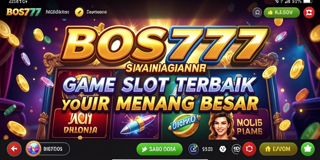 Tampilan menarik gameplay Slot seru di BOS777.
