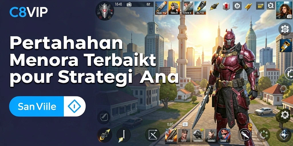 Tampilkan gameplay menara pertahanan yang mendebarkan di C8VIP.