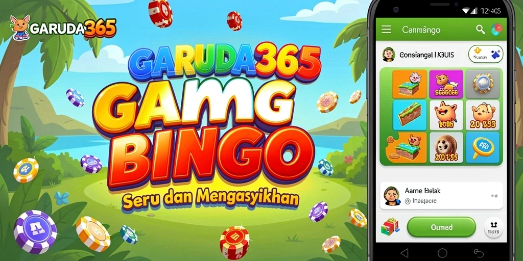 Tampilan gameplay Bingo yang seru di GARUDA365.