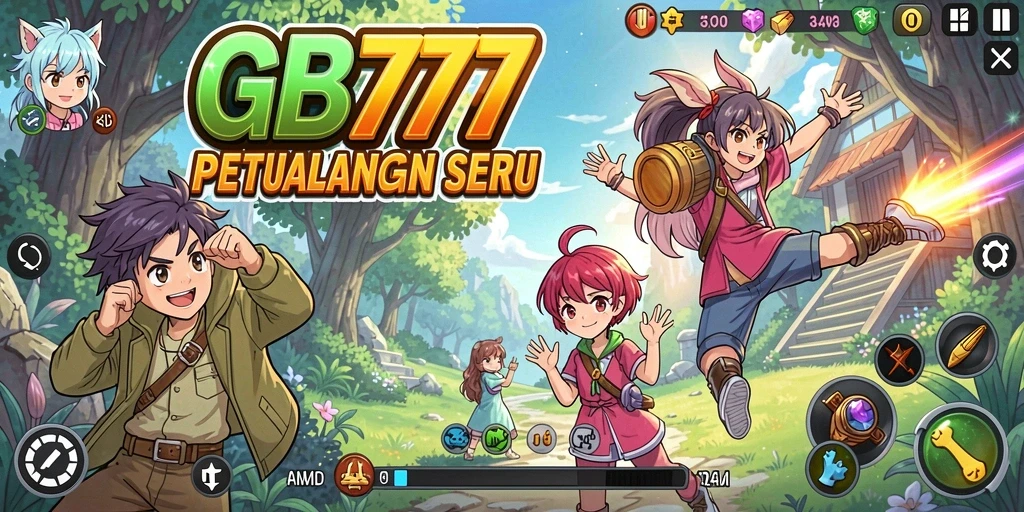 Tampilan gameplay GB777 yang menakjubkan dengan karakter anime.