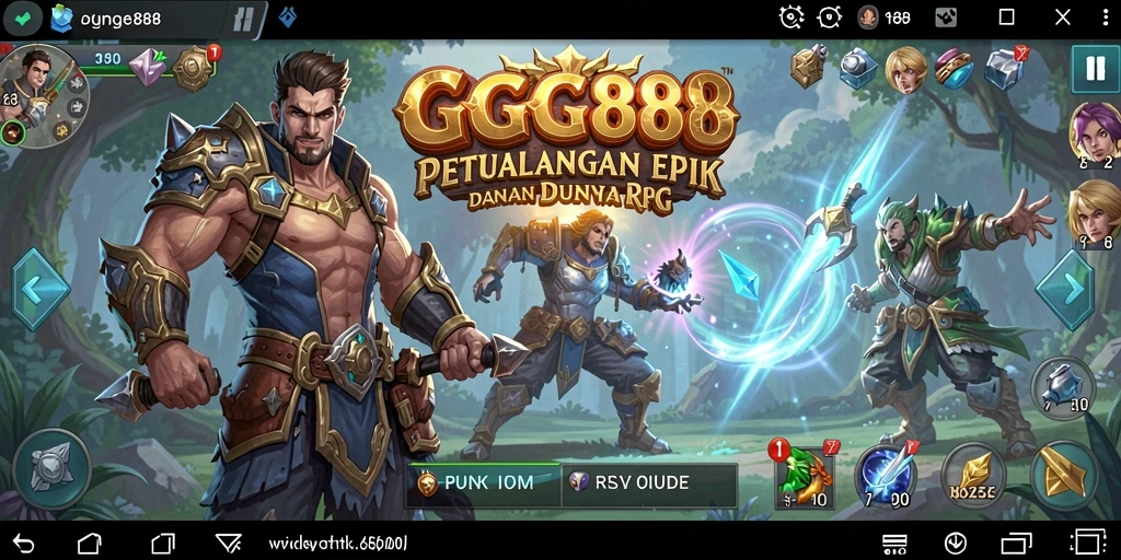 Screenshot menampilkan momen seru dalam pertarungan RPG.
