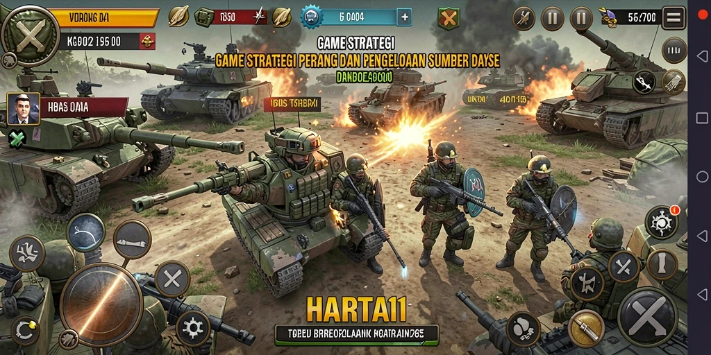 Screenshot HARTA11 menampilkan gameplay SLG yang seru dan menantang.
