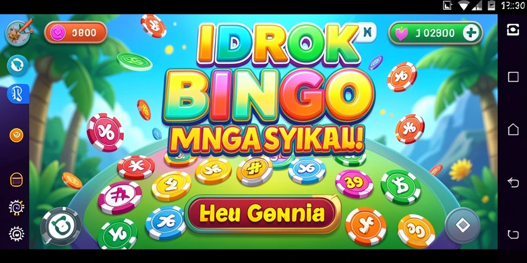 Screenshot utama IDROK menampilkan gameplay Bingo yang seru dan interaktif.