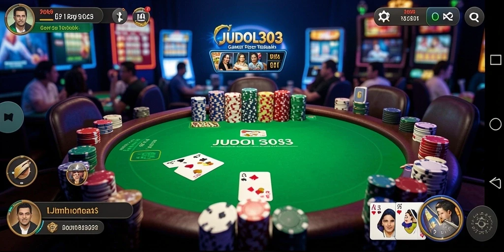 Tampilan gameplay seru di JUDOL303 poker.