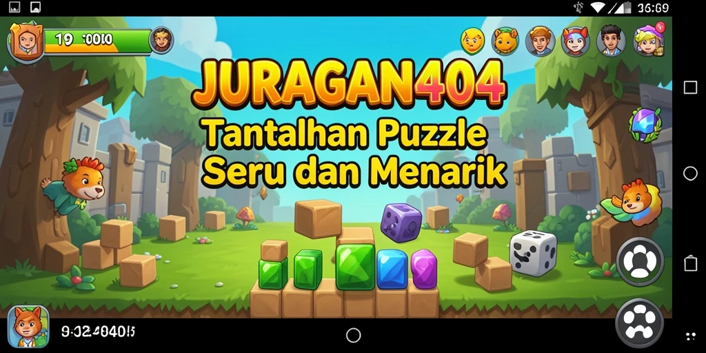 Tampilan gameplay JURAGAN404 yang menantang dalam genre Puzzle.