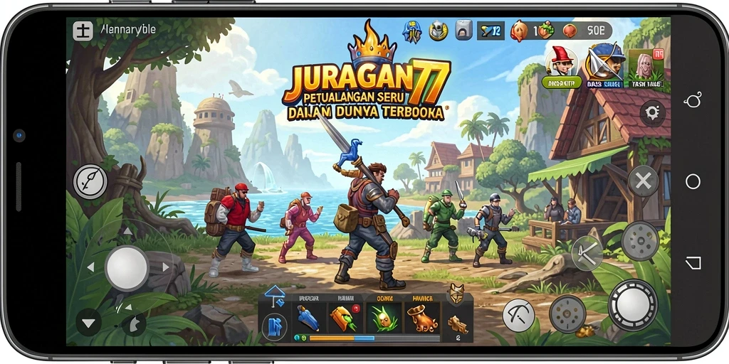 Gameplay JURAGAN77 yang mendebarkan di dunia terbuka.