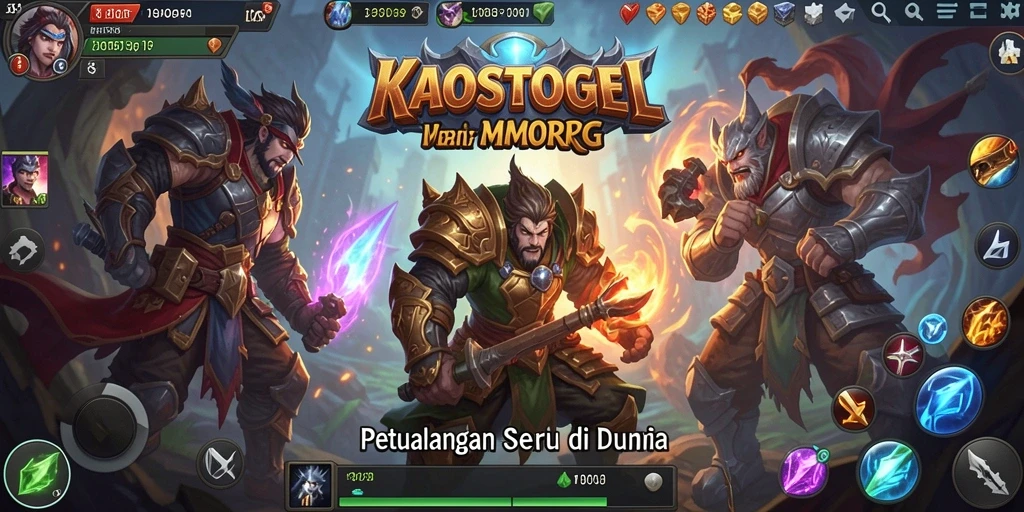 Tampilan gameplay KAOSTOGEL dengan aksi seru di dunia MMORPG.