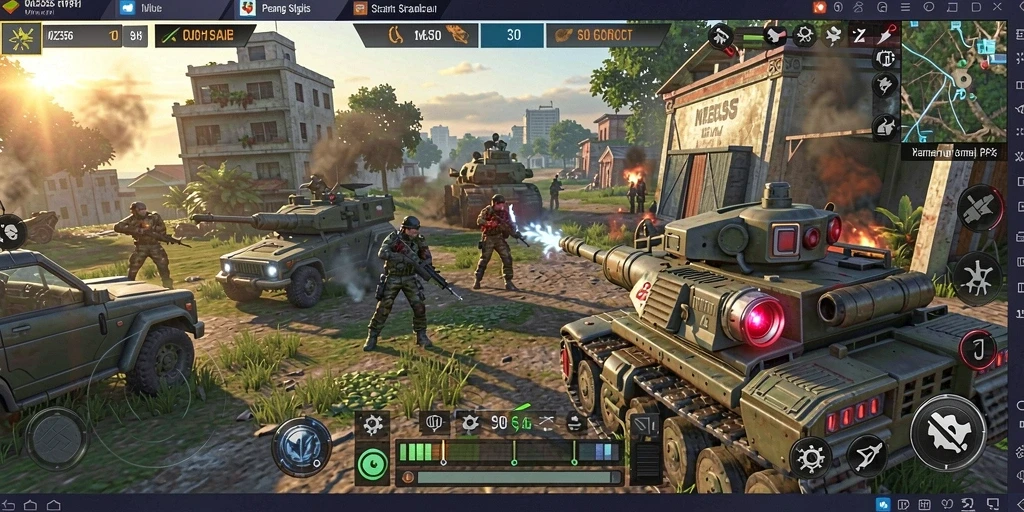 Gameplay seru MZ356 di medan perang yang memukau.