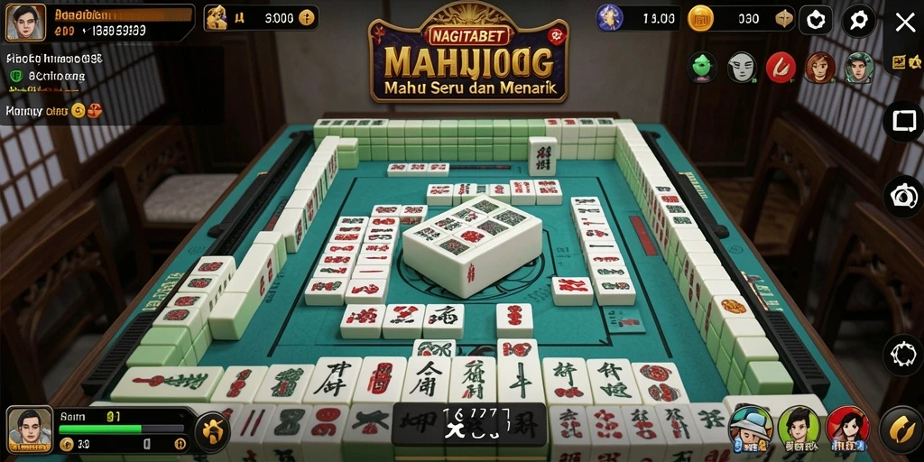 Tampilan gameplay Mahjong yang menarik di NAGITABET.