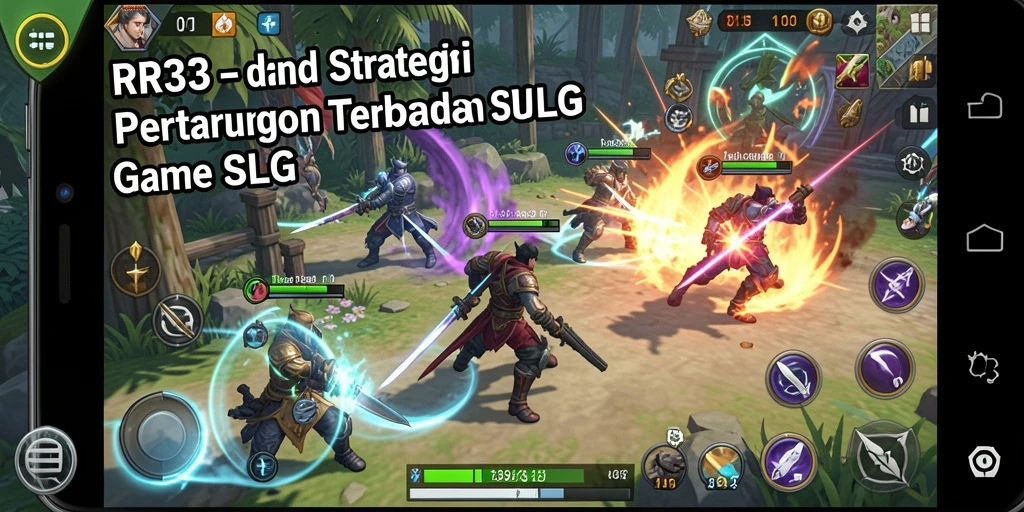 Tangkapan layar gameplay RR33 menampilkan aksi pertempuran strategis yang seru.