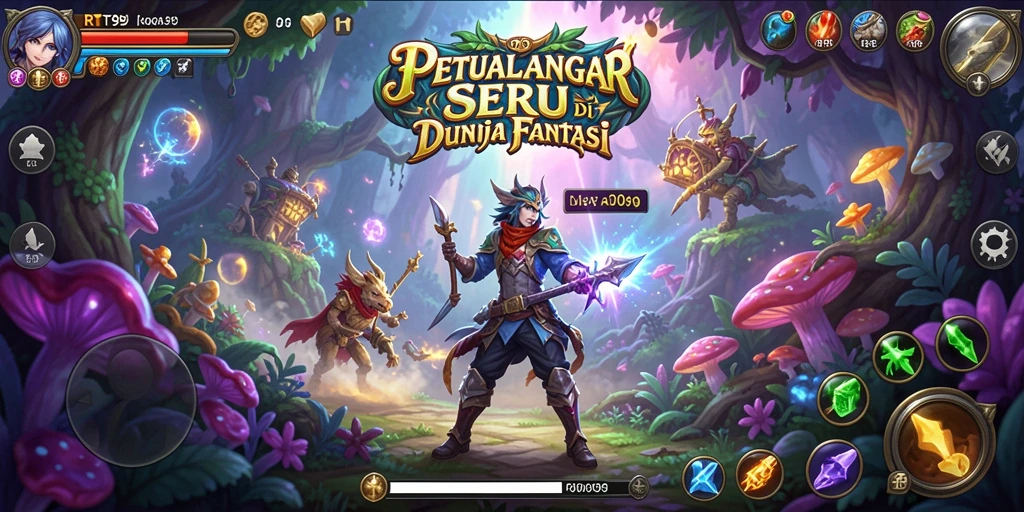 Screenshot gameplay RT99 menampilkan aksi petualangan yang mendebarkan.