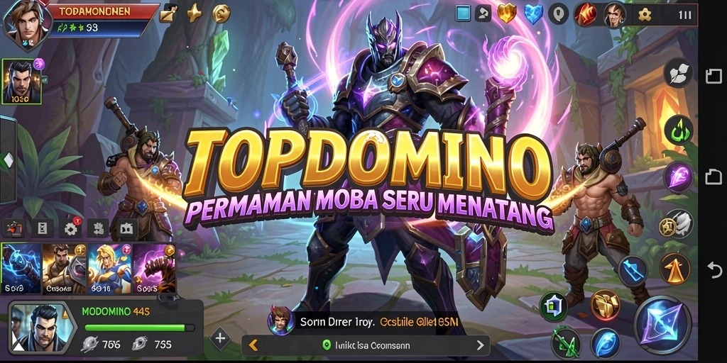 Gameplay seru dalam pertempuran tim di MOBA