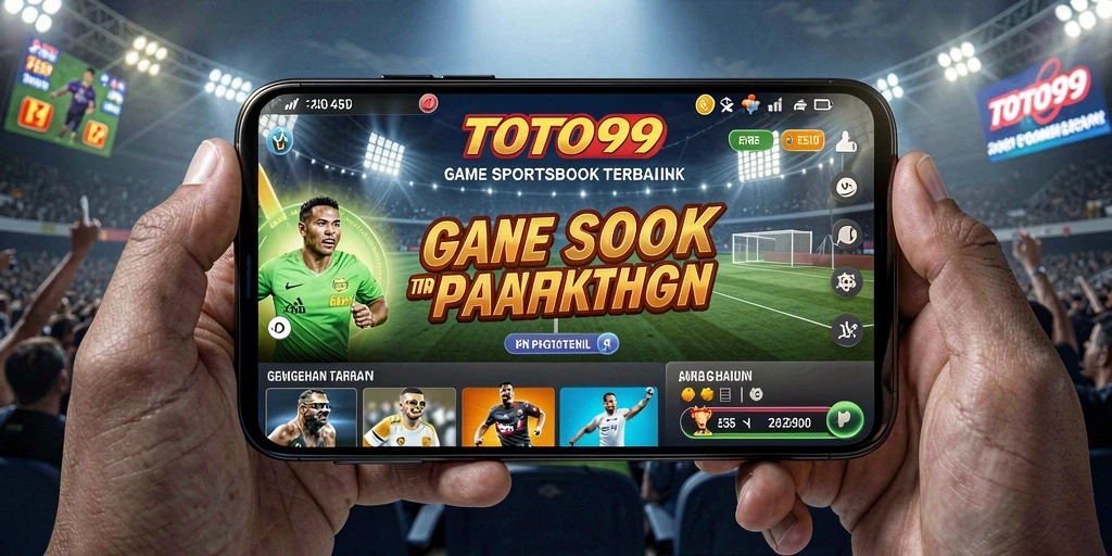 Screenshot utama TOTO99 menunjukkan pengguna menikmati taruhan olahraga.