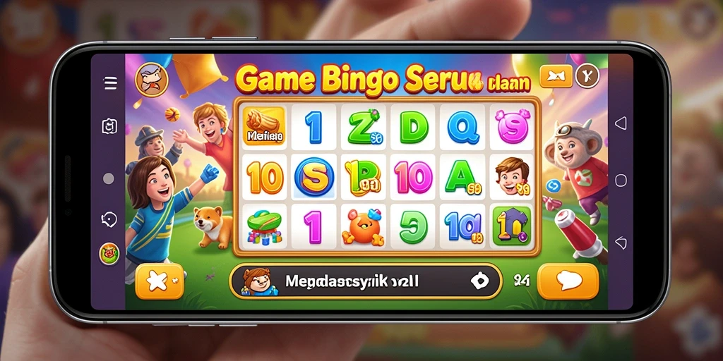 Screenshot game V21 menunjukkan keseruan bermain Bingo secara langsung.
