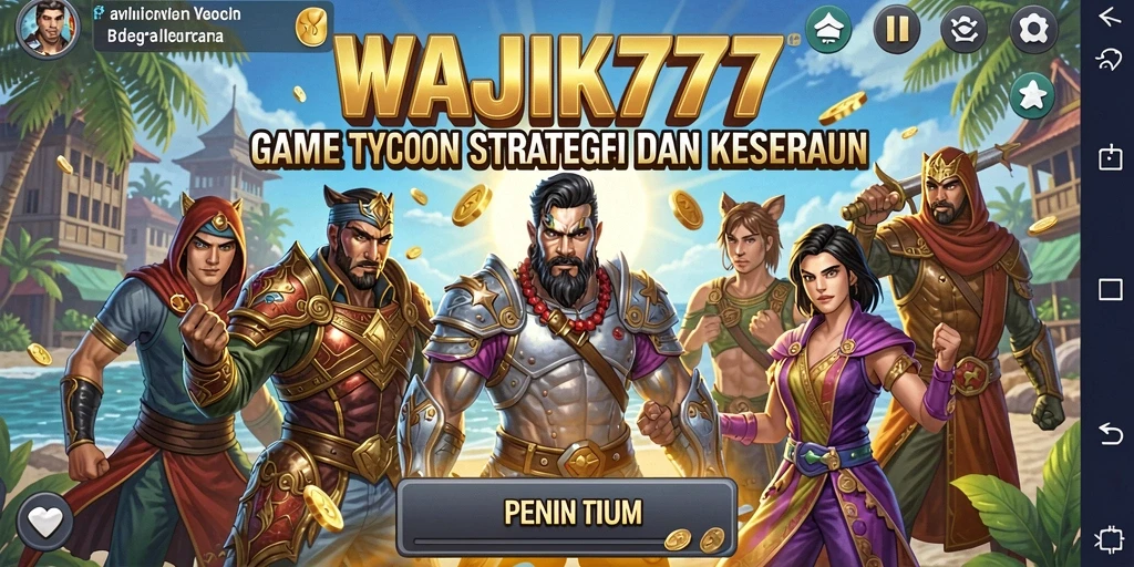 Tampilan gameplay WAJIK777 yang menampilkan elemen Tycoon yang menarik.